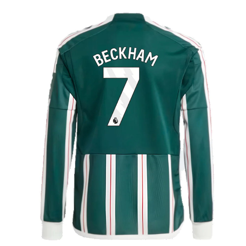 2023-2024 Man Utd Away Long Sleeve Shirt (Kids) (Beckham 7)_2