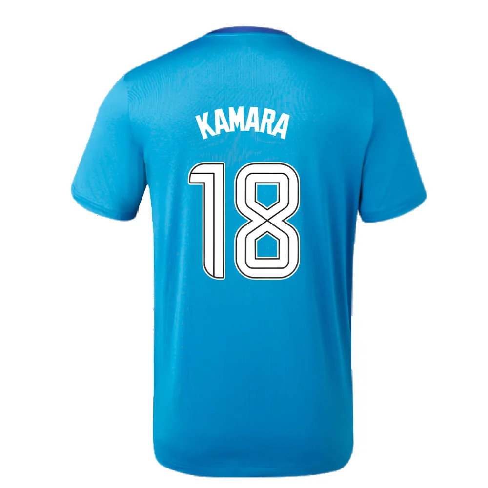2023-2024 Rangers Players Training Tee (Deep Water) (Kamara 18)_2