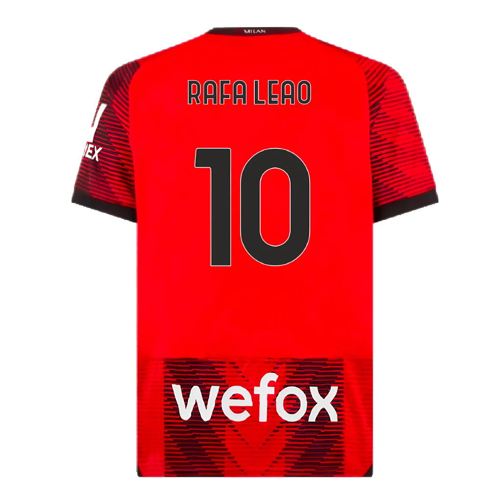 2023-2024 AC Milan Home Shirt (Rafa Leao 10)_2