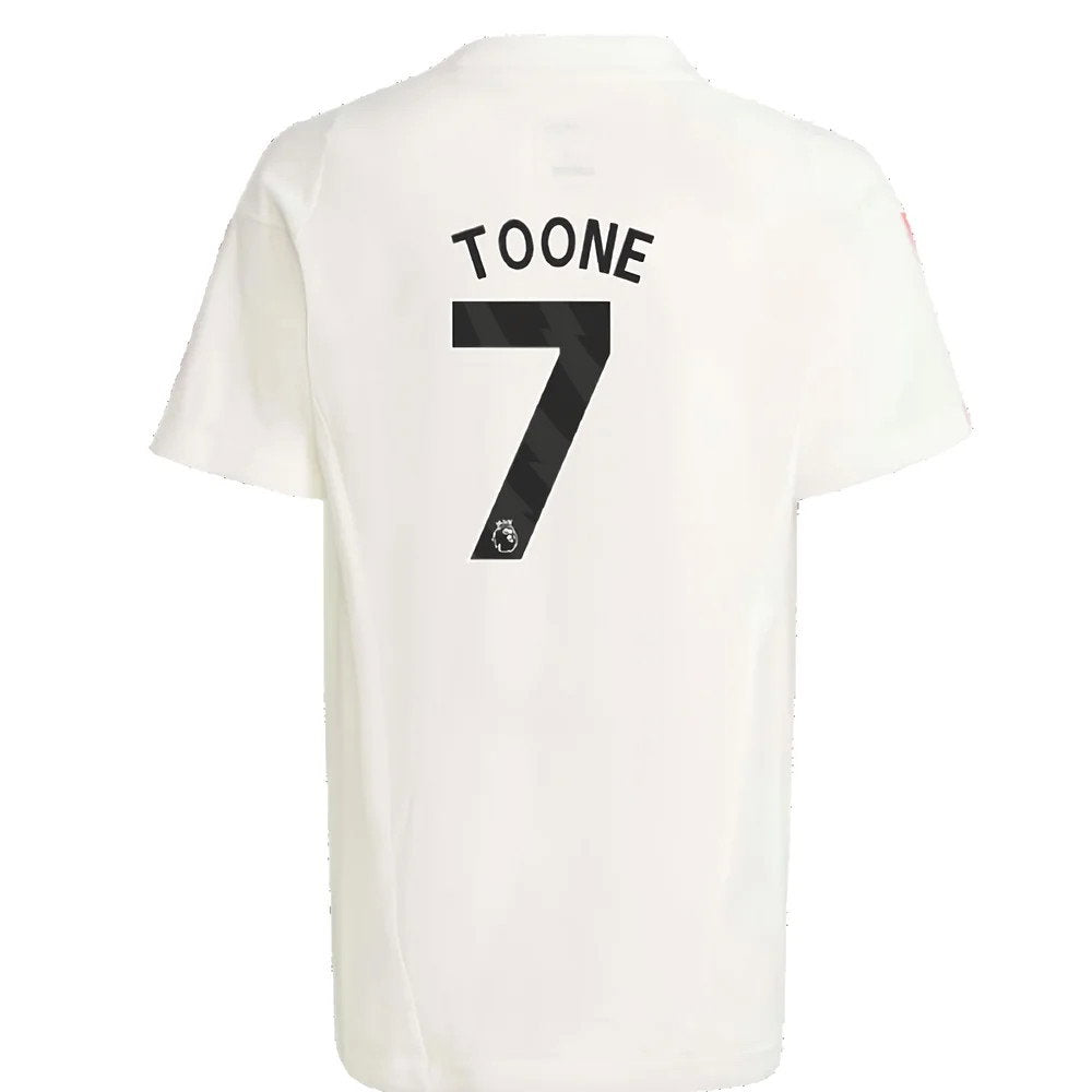 2023-2024 Man Utd Training Tee (White) - Kids (Toone 7)_2