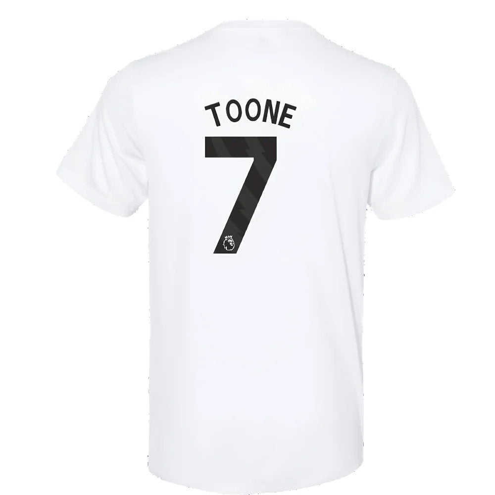 2023-2024 Man Utd Training Tee (White) (Toone 7)_2