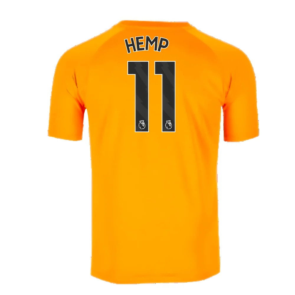 2023-2024 Man City Pre-Match Jersey (Orange) (Hemp 11)_2