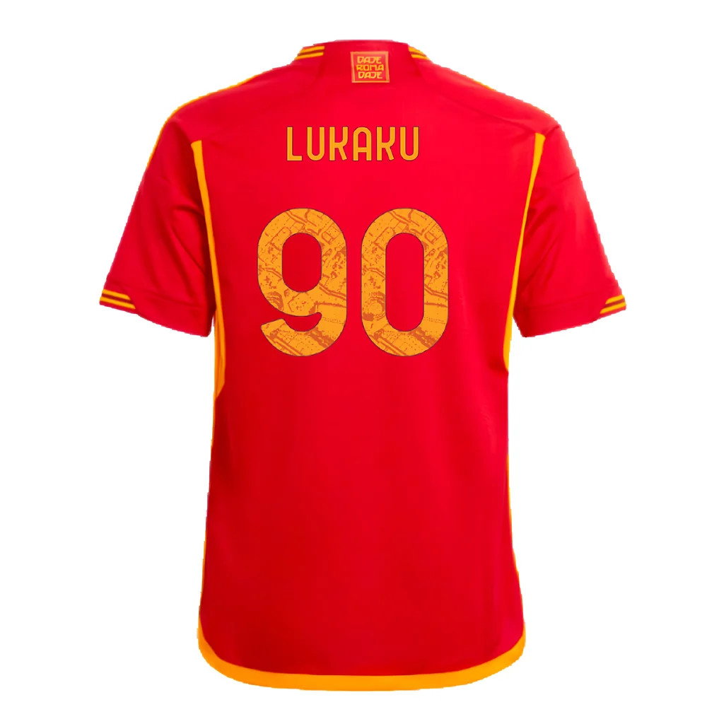 2023-2024 Roma Home Shirt (Kids) (LUKAKU 90)_2