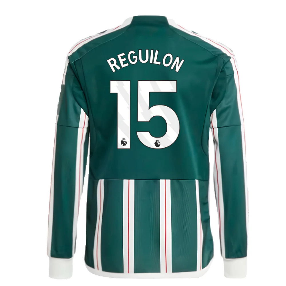 2023-2024 Man Utd Away Long Sleeve Shirt (Kids) (Reguilon 15)_2