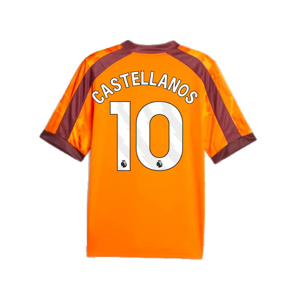 2023-2024 Manchester City eSports Jersey (Orange) (Castellanos 10)_2