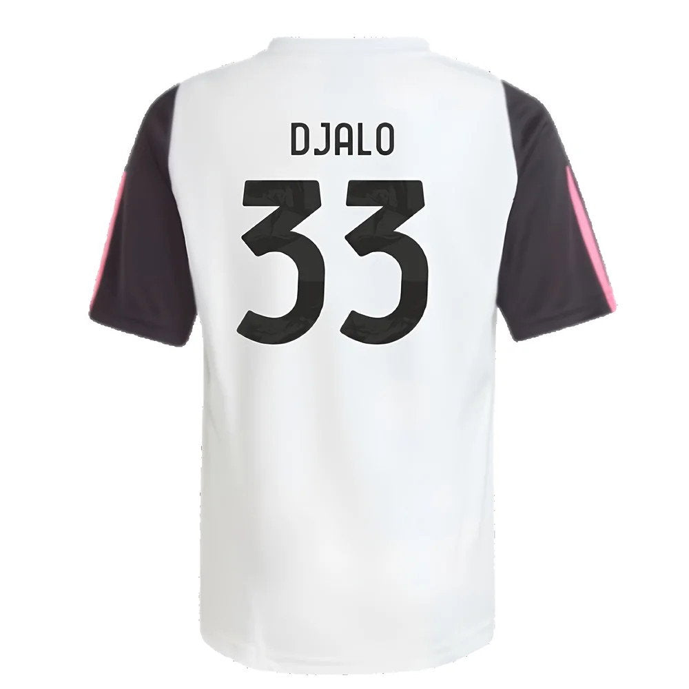 2023-2024 Juventus Training Shirt (White) - Kids (Djalo 33)_2