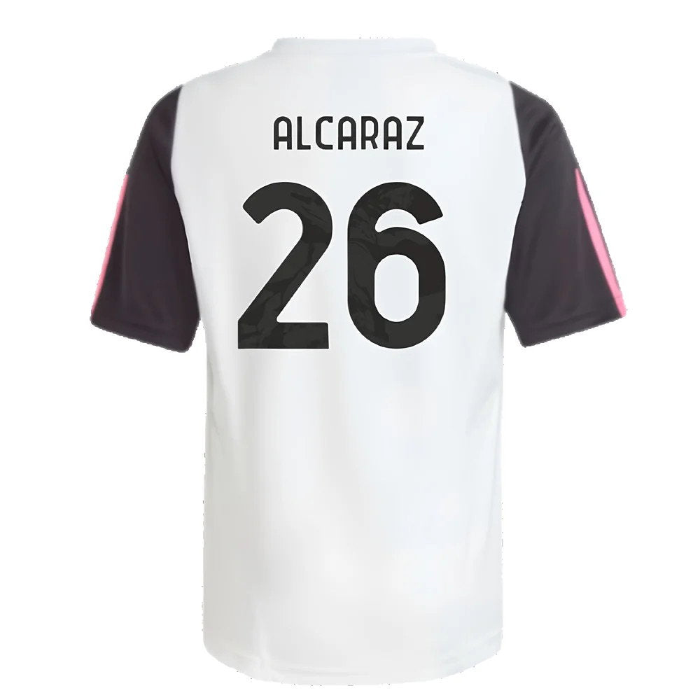 2023-2024 Juventus Training Shirt (White) - Kids (Alcaraz 26)_2