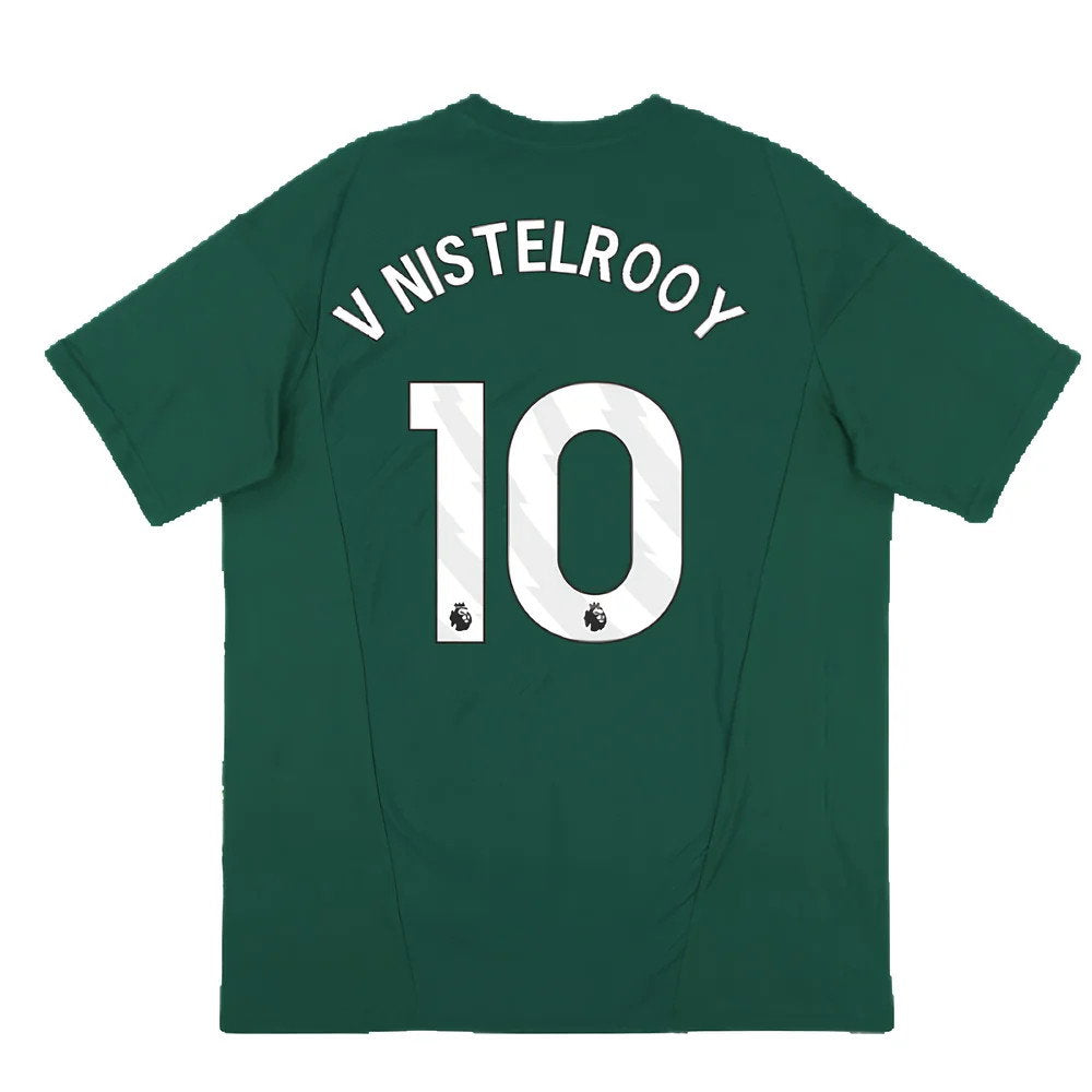 2023-2024 Man Utd Training Tee (Green) (V Nistelrooy 10)_2
