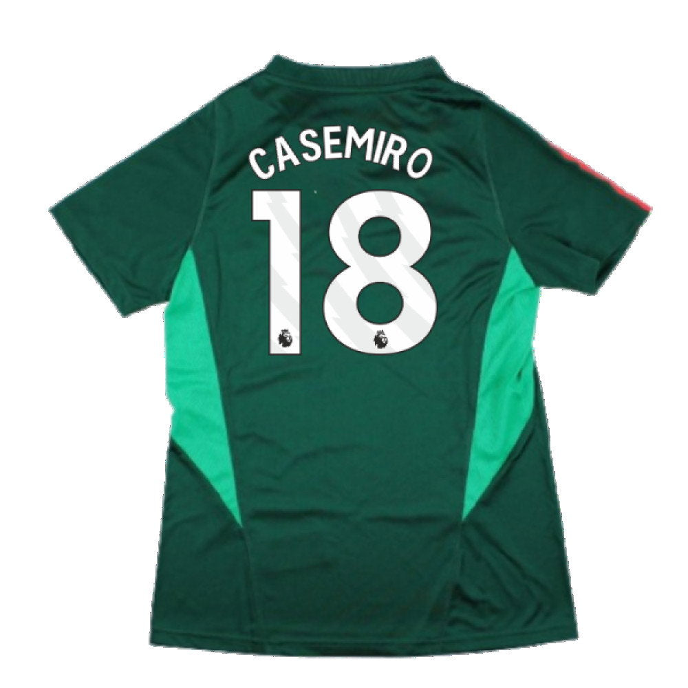 2023-2024 Man Utd Training Shirt (Green) - Ladies (Casemiro 18)_2