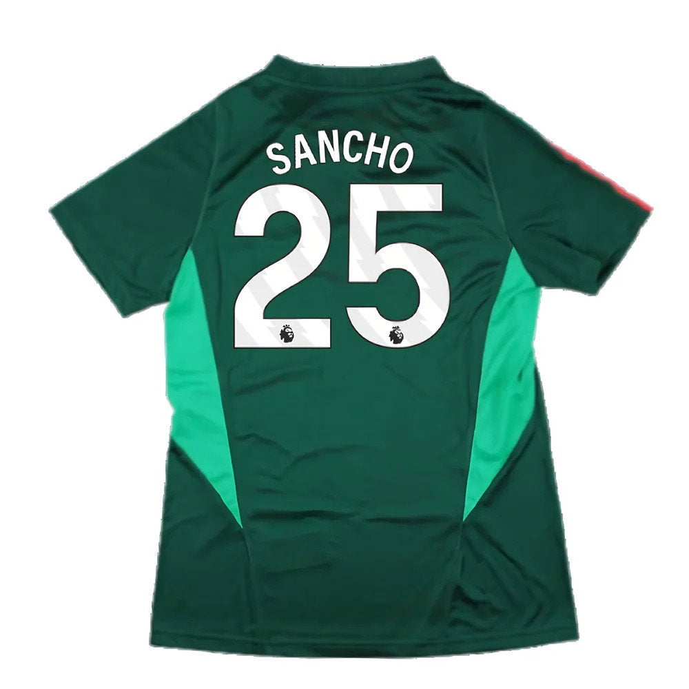 2023-2024 Man Utd Training Shirt (Green) - Ladies (Sancho 25)_2