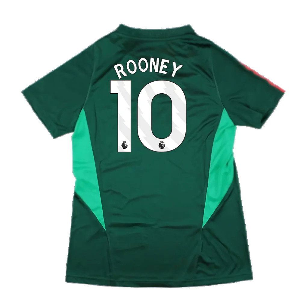 2023-2024 Man Utd Training Shirt (Green) - Ladies (Rooney 10)_2
