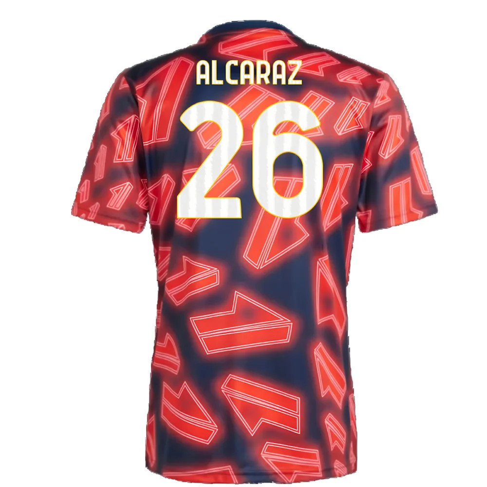 2023-2024 Juventus Pre Match Shirt (Night Indigo) (Alcaraz 26)_2