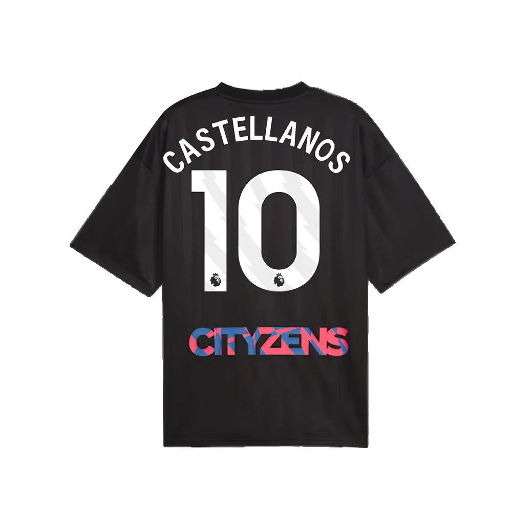 2023-2024 Man City FtblNrgy Jersey (Black) (Castellanos 10)_2