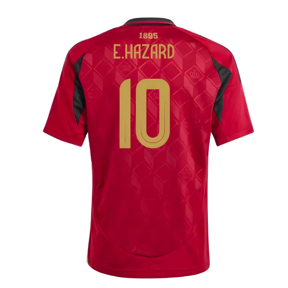 2024-2025 Belgium Home Shirt (Kids) (E.Hazard 10)_2