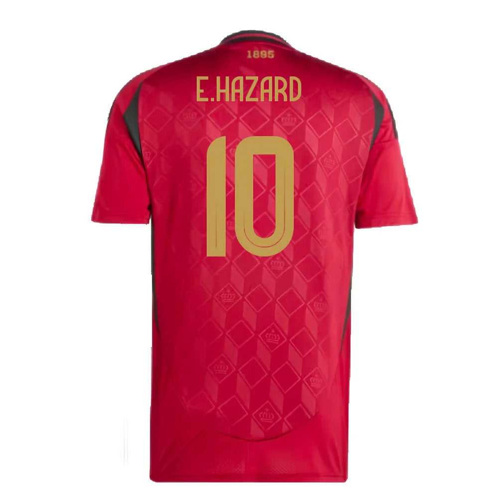 2024-2025 Belgium Home Shirt (E.Hazard 10)_2