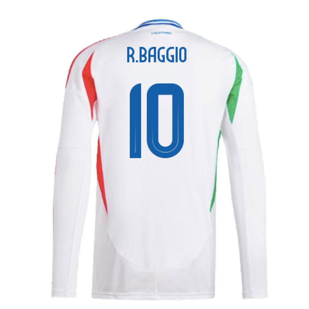2024-2025 Italy Long Sleeve Away Shirt (R.BAGGIO 10)_2