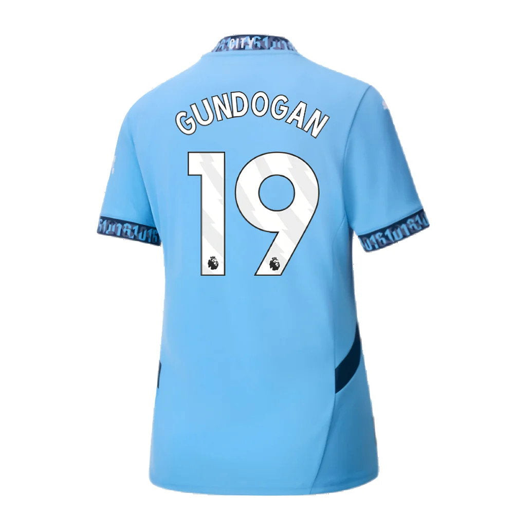 2024-2025 Man City Home Shirt (Womens) (Gundogan 19)_2