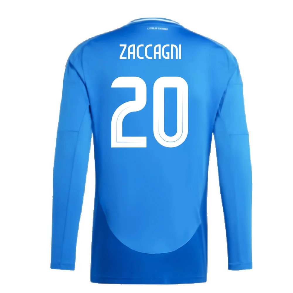 2024-2025 Italy Long Sleeve Home Shirt (ZACCAGNI 20)_2