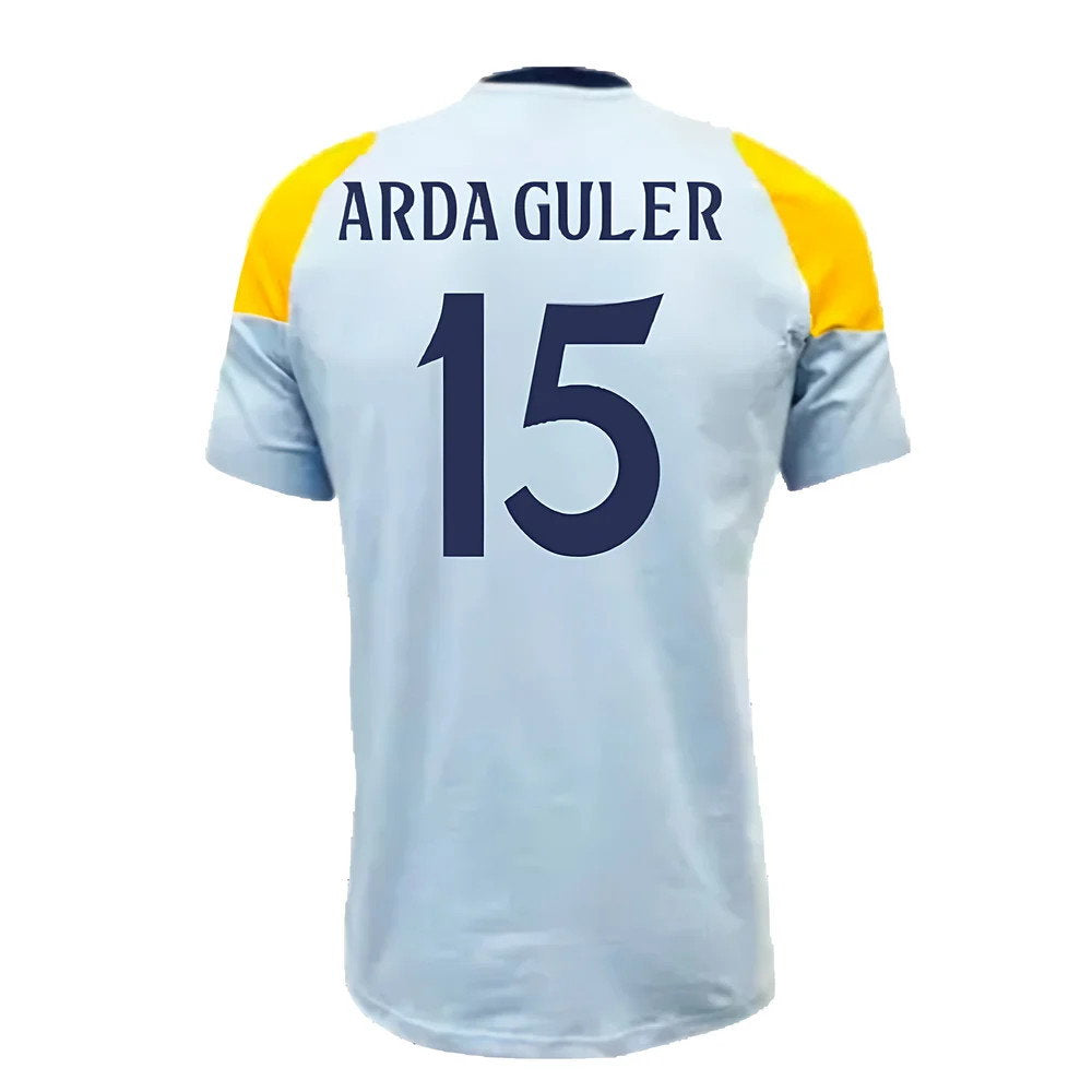 2024-2025 Real Madrid Training Tee (Glow Blue) (Arda Guler 15)_2