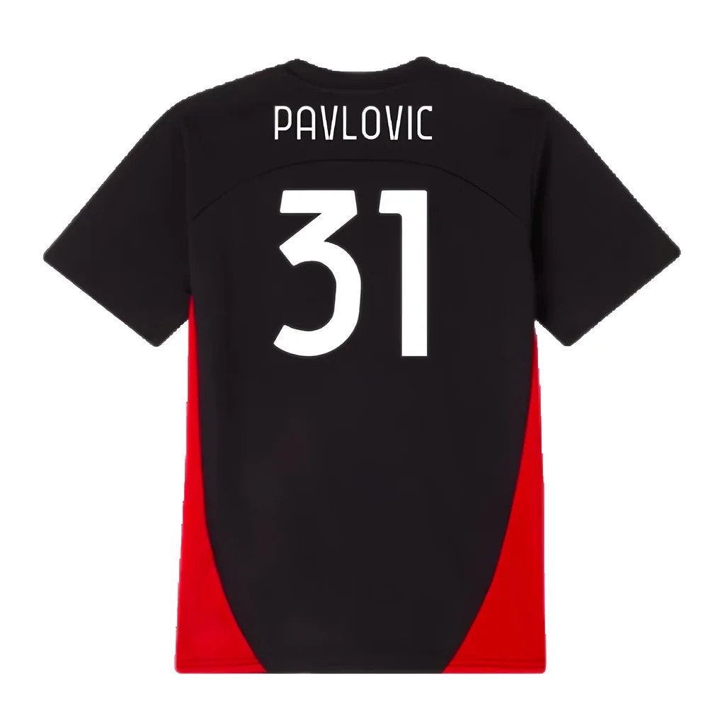 2024-2025 AC Milan Training Shirt (Black) - Kids (Pavlovic 31)_2