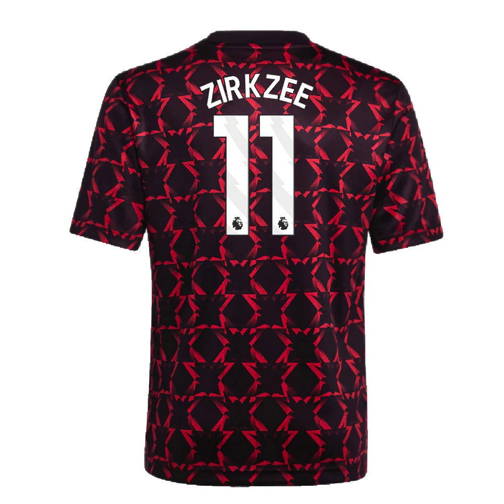 2024-2025 Man Utd Pre-Match Shirt (Black) - Kids (Zirkzee 11)_2