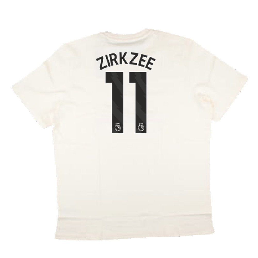 2024-2025 Man Utd SZN Graphic Tee (Cream White) (Zirkzee 11)_2