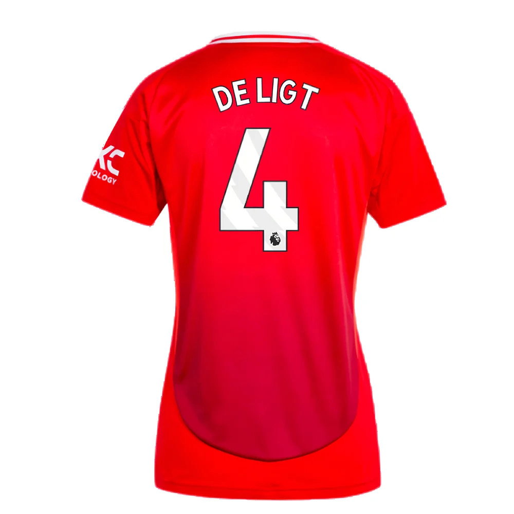 2024-2025 Man Utd Home Shirt (Womens) (De Ligt 4)_2