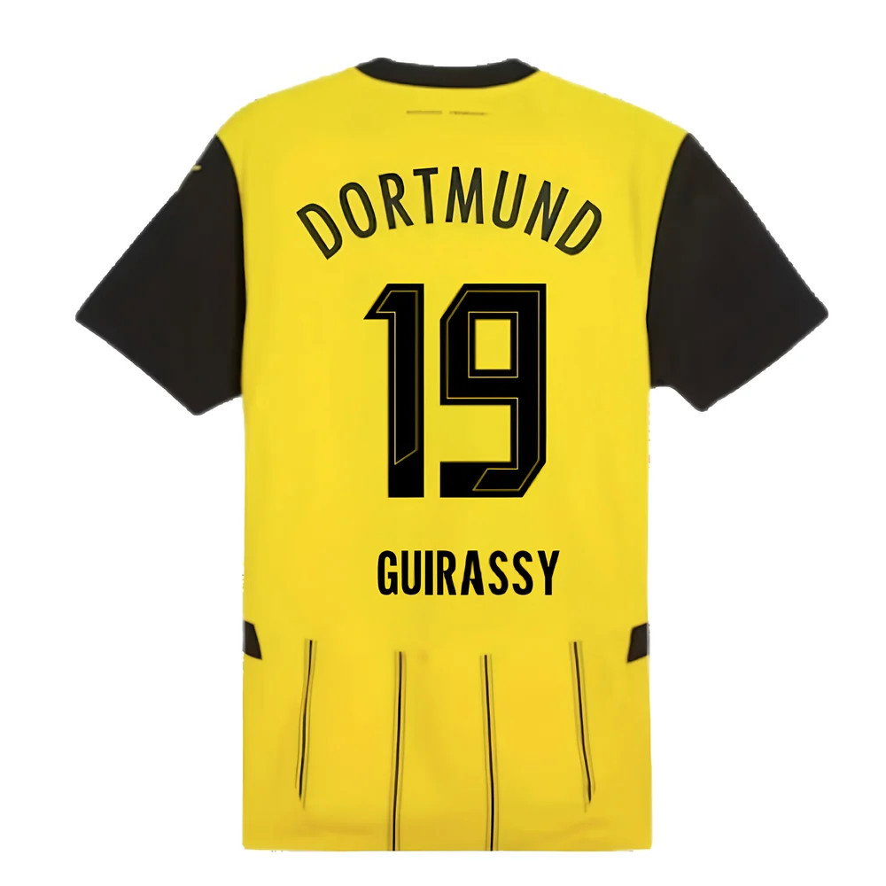 2024-2025 Borussia Dortmund Authentic Home Shirt (Guirassy 19)_2