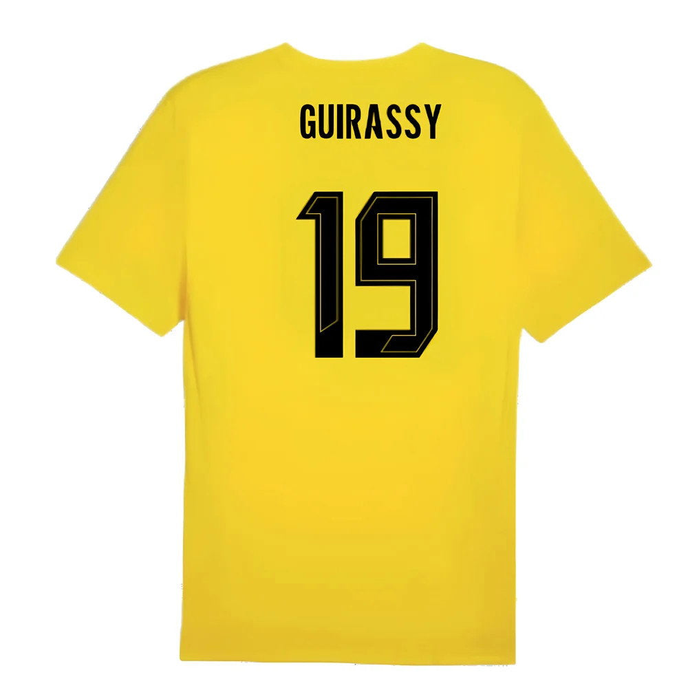 2024-2025 Borussia Dortmund Training Shirt (Yellow) - Kids (Guirassy 19)_2