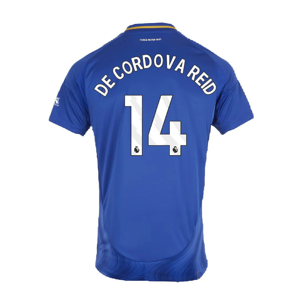 2024-2025 Leicester City Home Shirt (Kids) (De Cordova Reid 14)_2