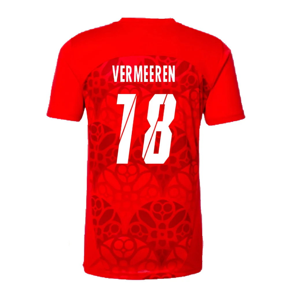 2024-2025 Red Bull Leipzig Pre-Match Shirt (Red) (Vermeeren 18)_2