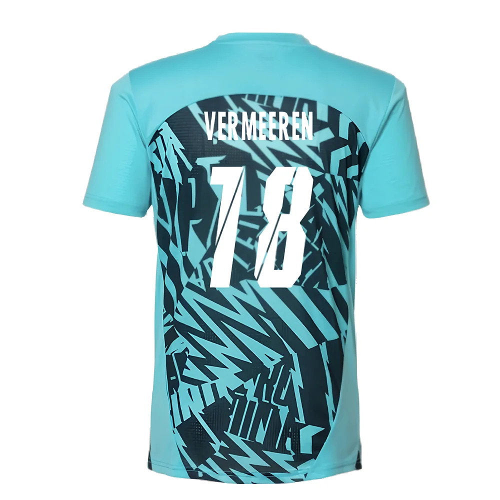 2024-2025 Red Bull Leipzig Pre-Match SS Shirt (Aqua) (Vermeeren 18)_2