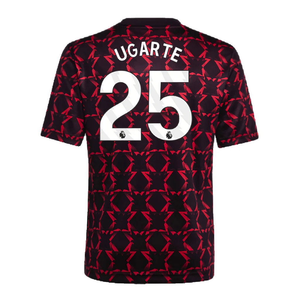 2024-2025 Man Utd Pre-Match Shirt (Black) - Kids (Ugarte 25)_2