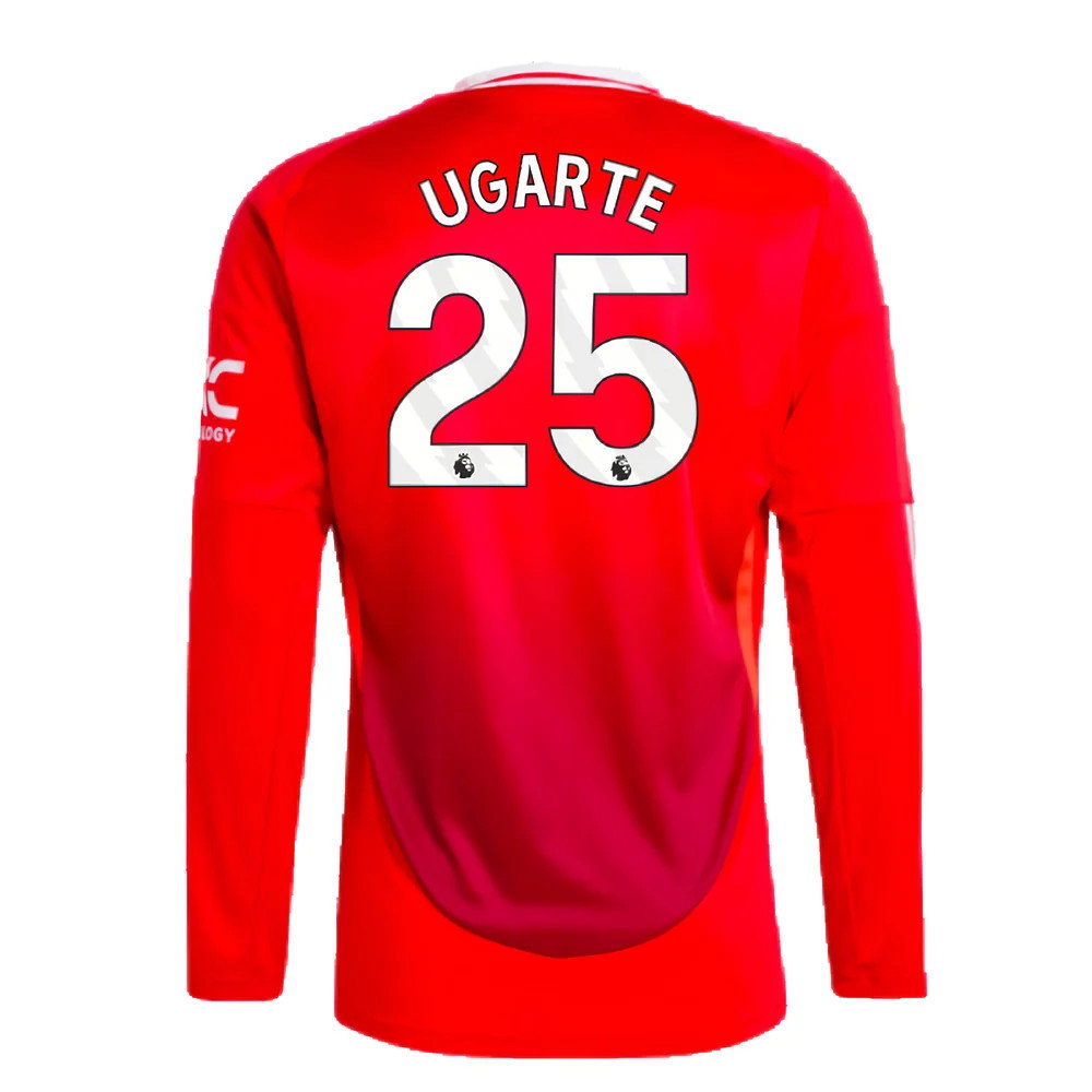 2024-2025 Man Utd Long Sleeve Home Shirt (Ugarte 25)_2