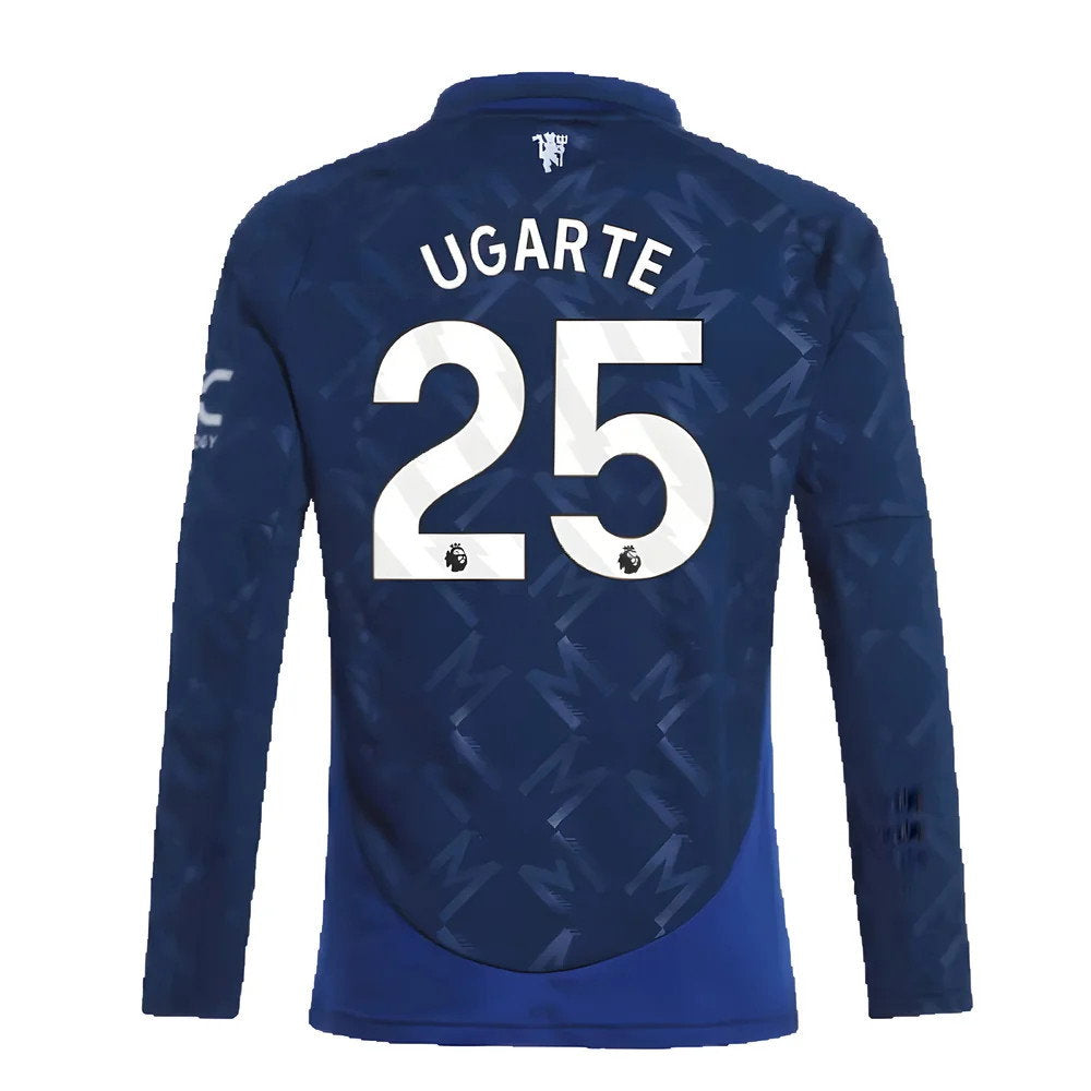2024-2025 Man Utd Long Sleeve Away Shirt (Kids) (Ugarte 25)_2
