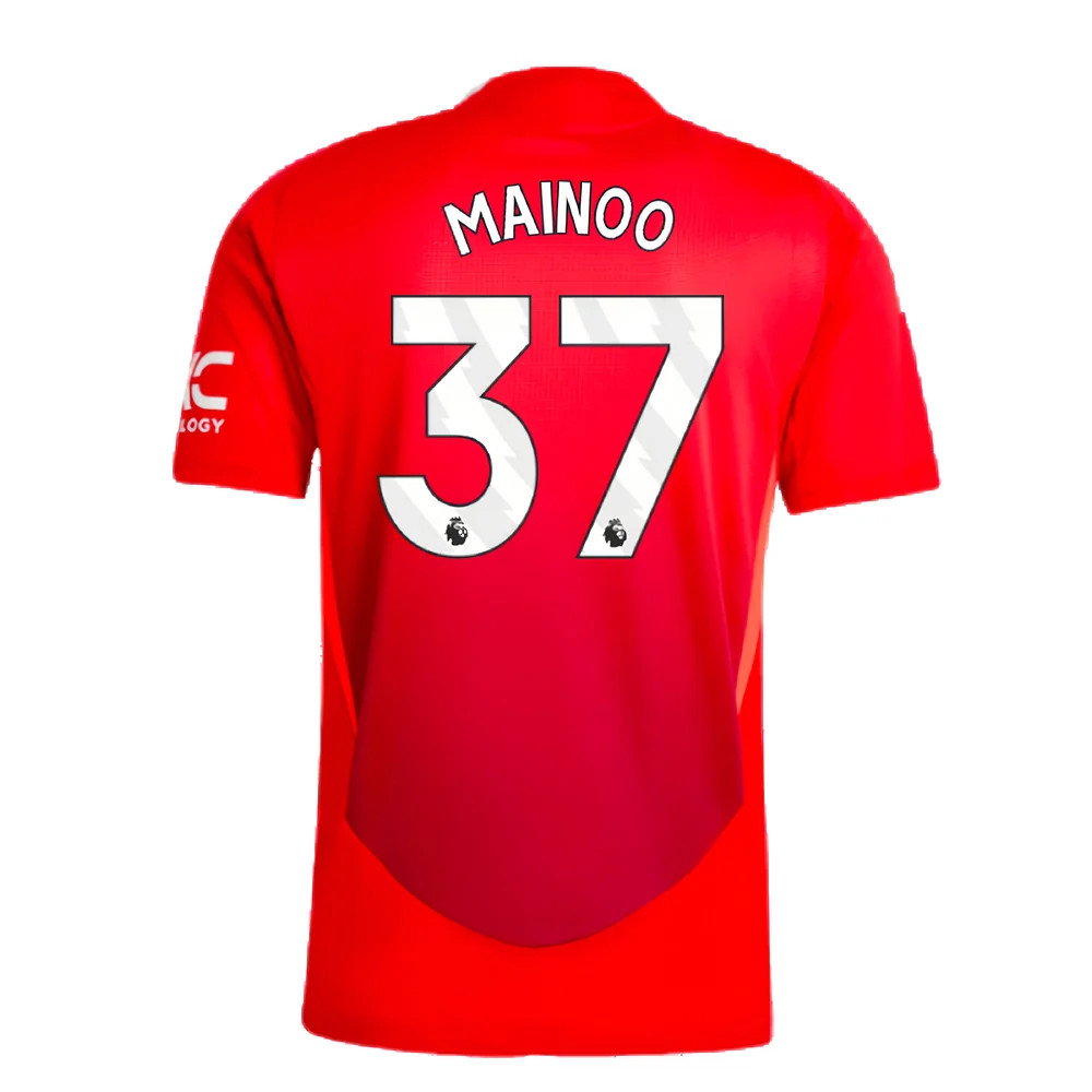 2024-2025 Man Utd Authentic Home Shirt (Mainoo 37)_2