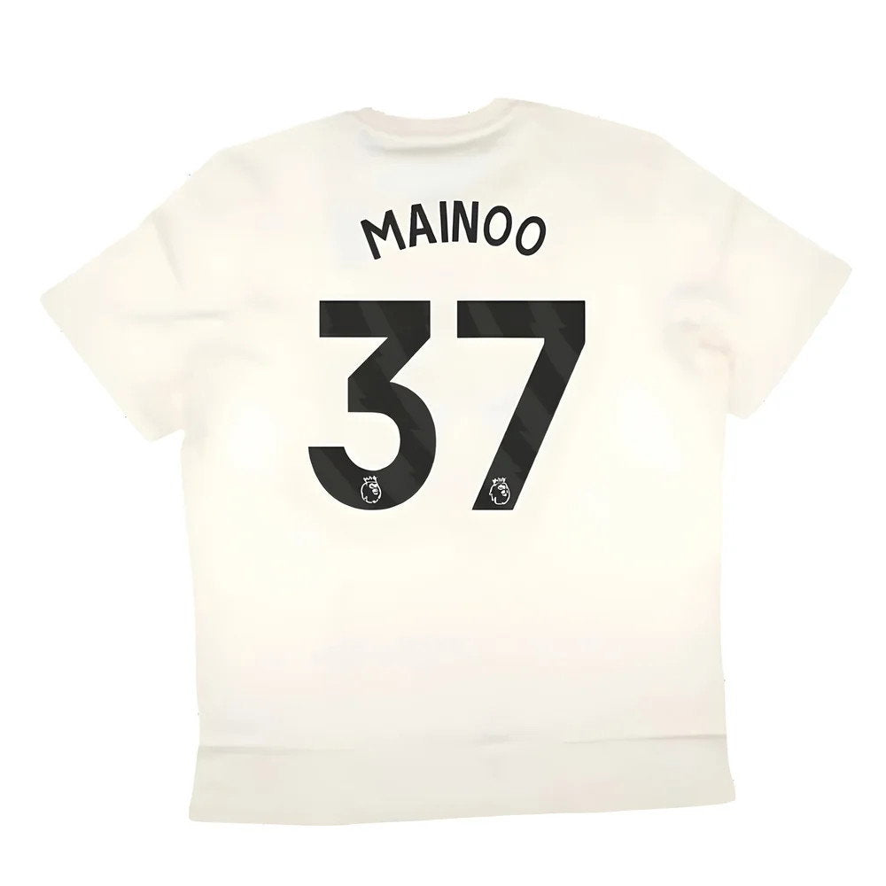 2024-2025 Man Utd SZN Graphic Tee (Cream White) (Mainoo 37)_2