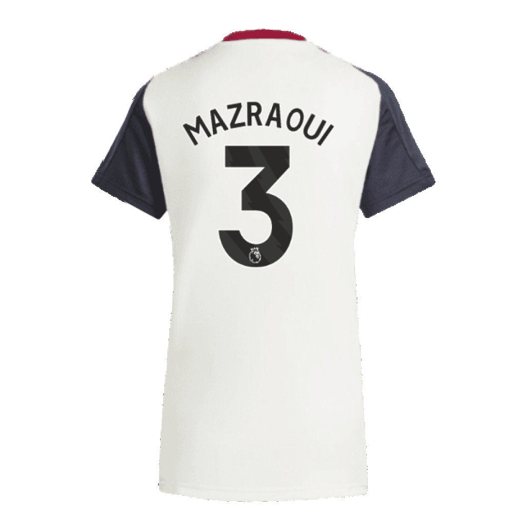 2025 Man Utd Training Jersey (Off White) - Womens (Mazraoui 3)_2