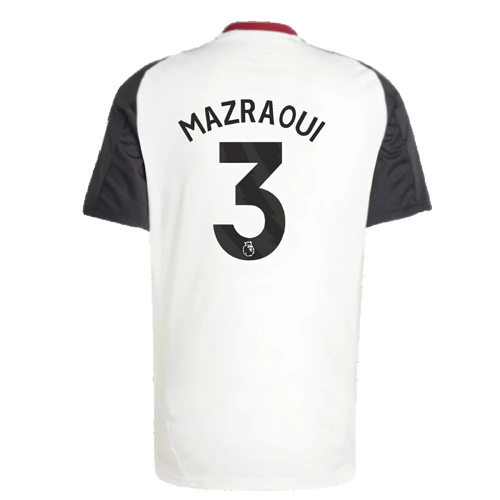2024-2025 Man Utd Training Jersey (Off White) (Mazraoui 3)_2