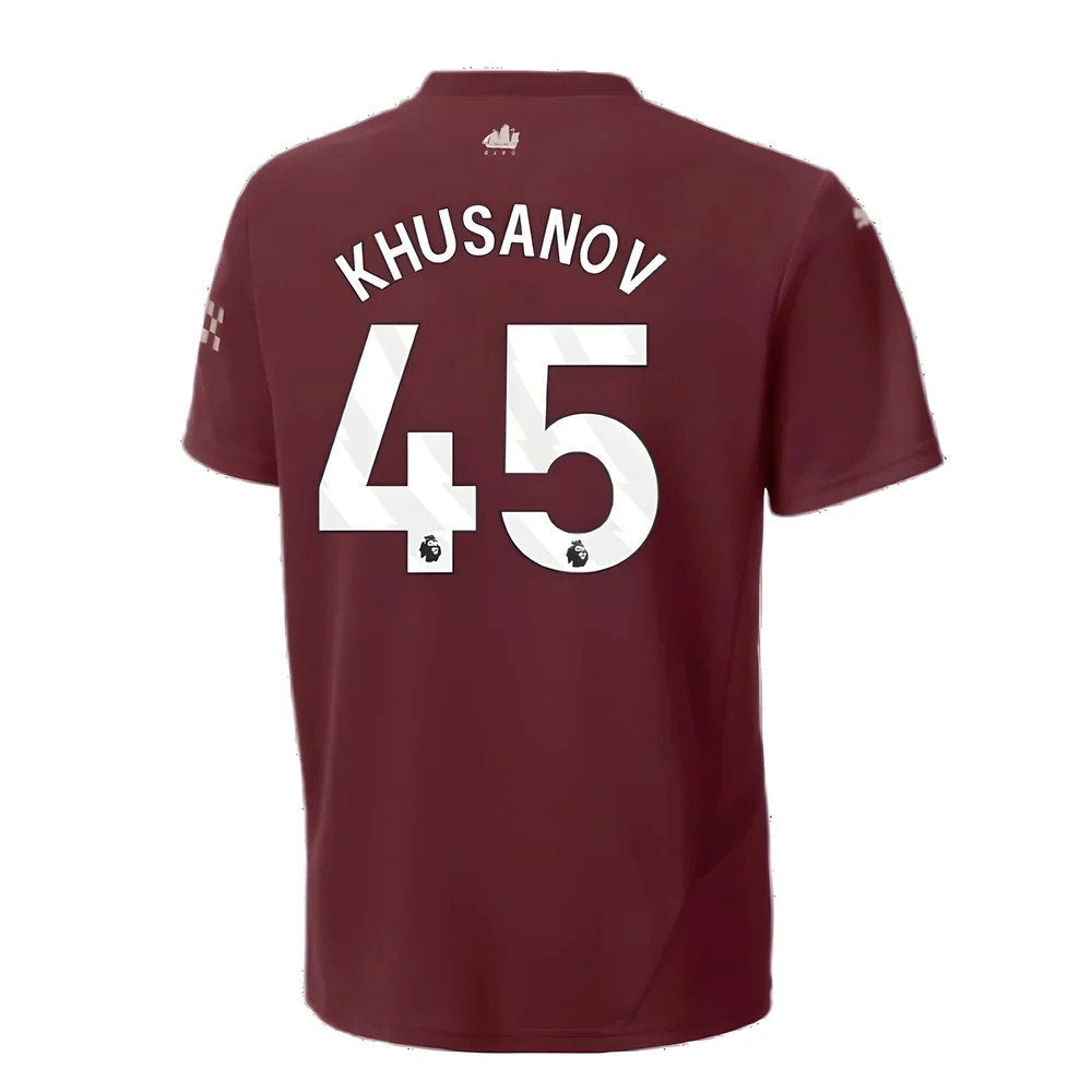 2024-2025 Man City Third Shirt (Kids) (Khusanov 45)_2