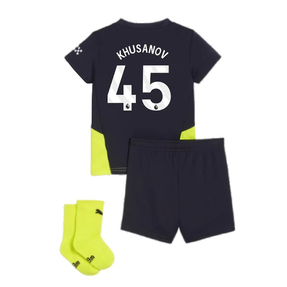 2024-2025 Man City Away Baby Kit (Khusanov 45)_2