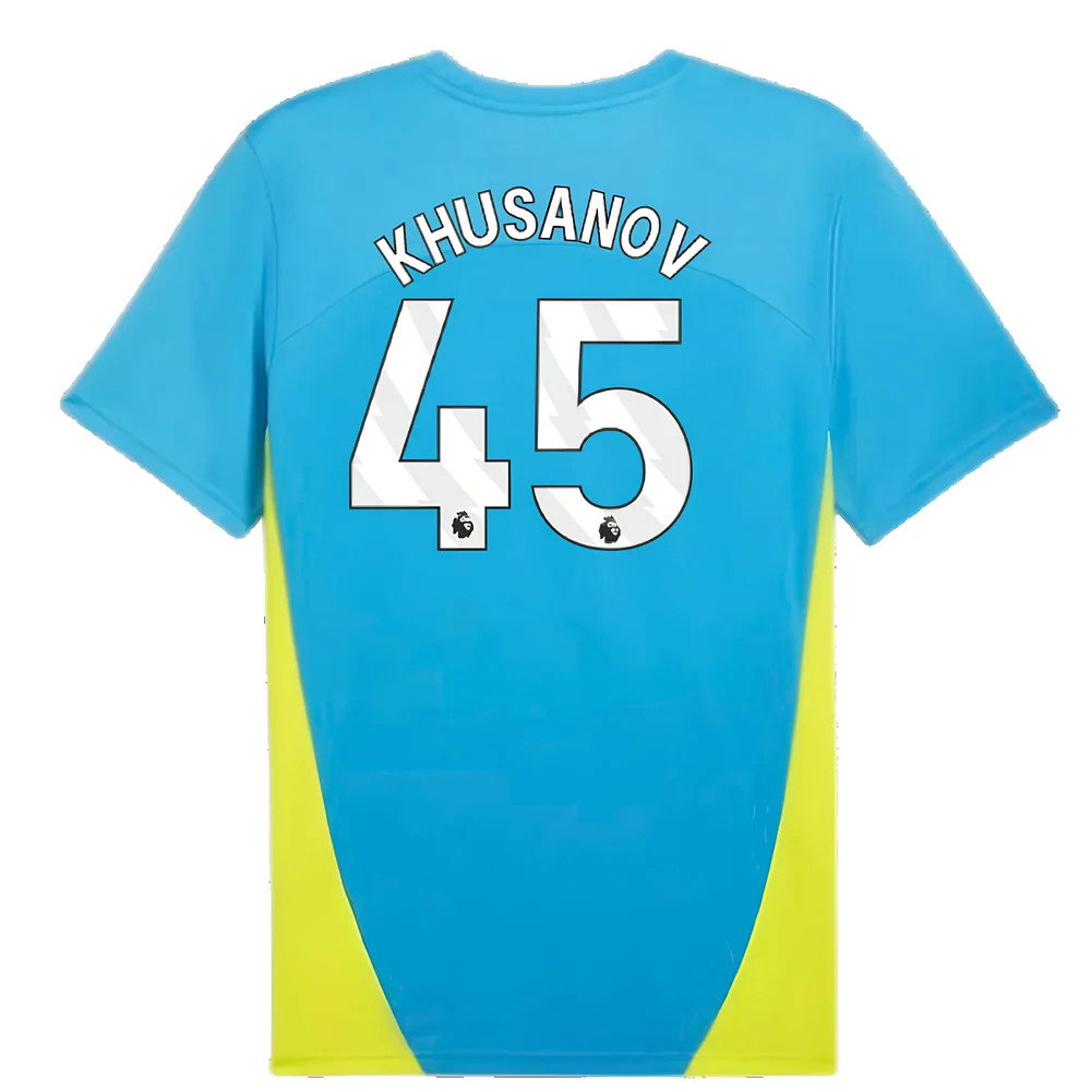 2024-2025 Man City Training Shirt (Magic Blue) (Khusanov 45)_2
