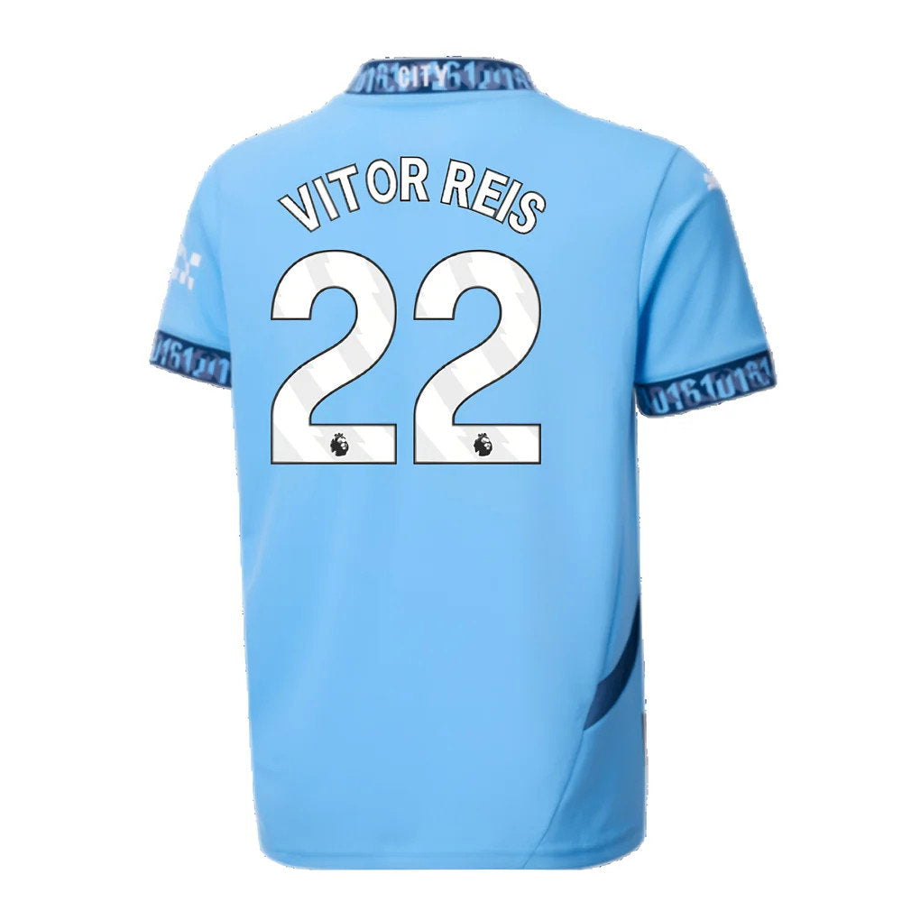 2024-2025 Man City Home Shirt (Kids) (Vitor Reis 22)_2