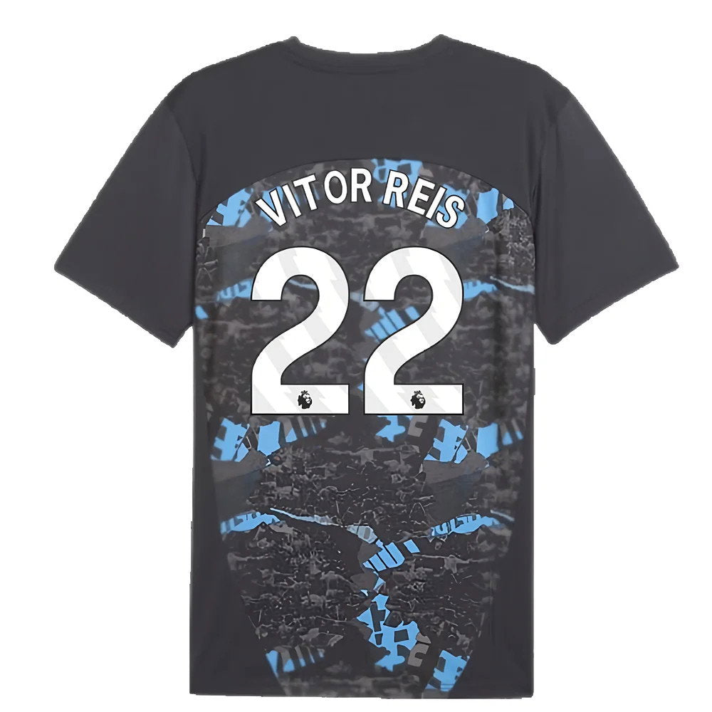 2024-2025 Man City Prematch SS Jersey (Strong Gray) (Vitor Reis 22)_2