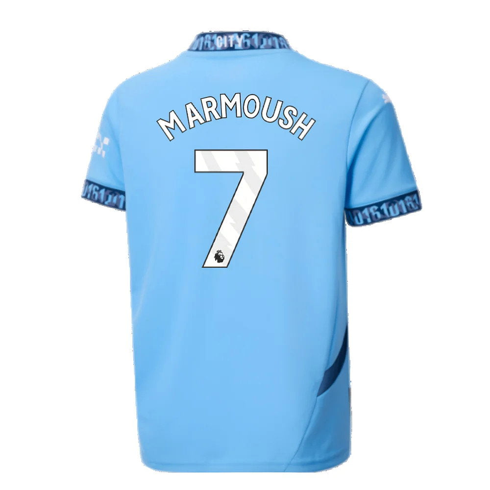 2024-2025 Man City Home Shirt (Kids) (Marmoush 7)_2