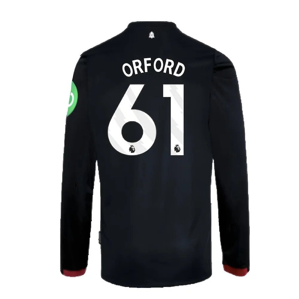 2024-2025 West Ham Long Sleeve Away Shirt (Kids) (Orford 61)_2