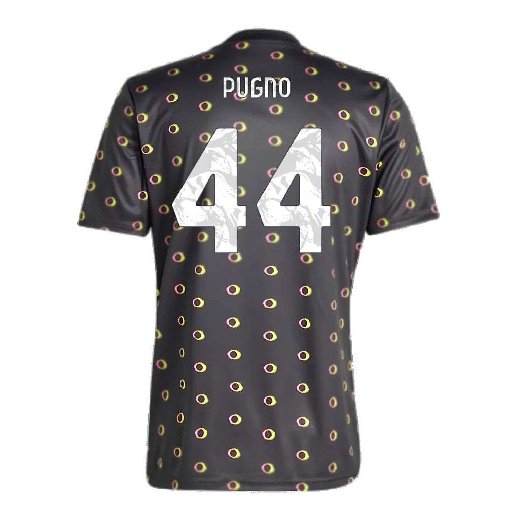 2024-2025 Juventus Pre-Match Shirt (Black) (Pugno 44)_2