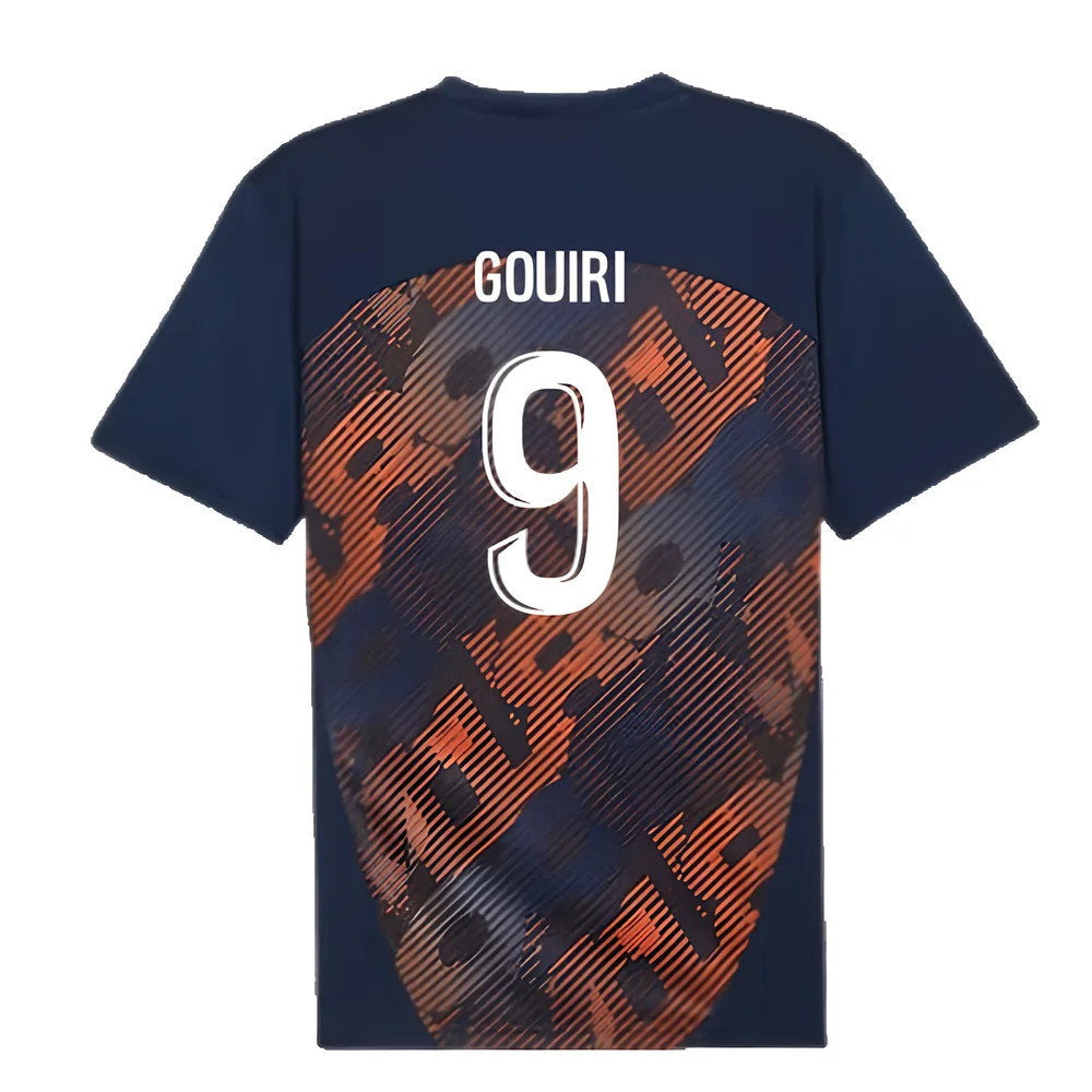 2024-2025 Marseille Pre-Match Shirt (Club Navy) (Gouiri 9)_2