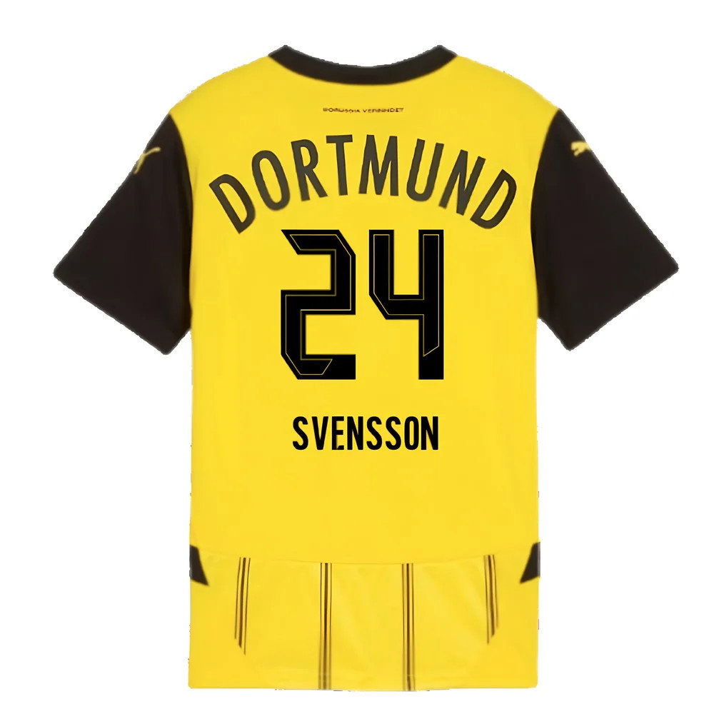 2024-2025 Borussia Dortmund Home Shirt (Kids) (Svensson 24)_2