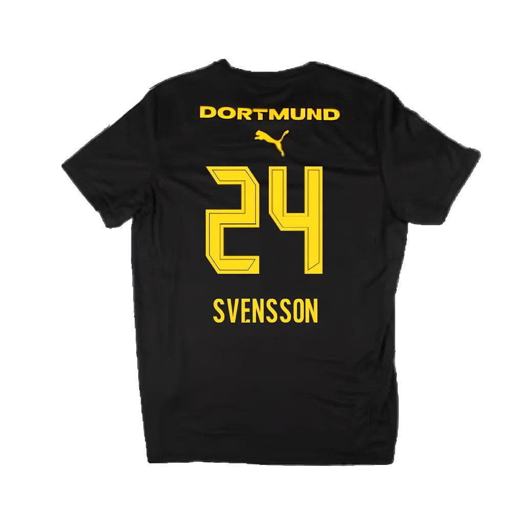 2024-2025 Borussia Dortmund Casuals Tee (Black) (Svensson 24)_2